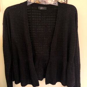 Black cardigan